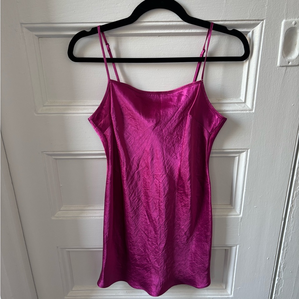 Aritzia Satin Pink Mini Dress